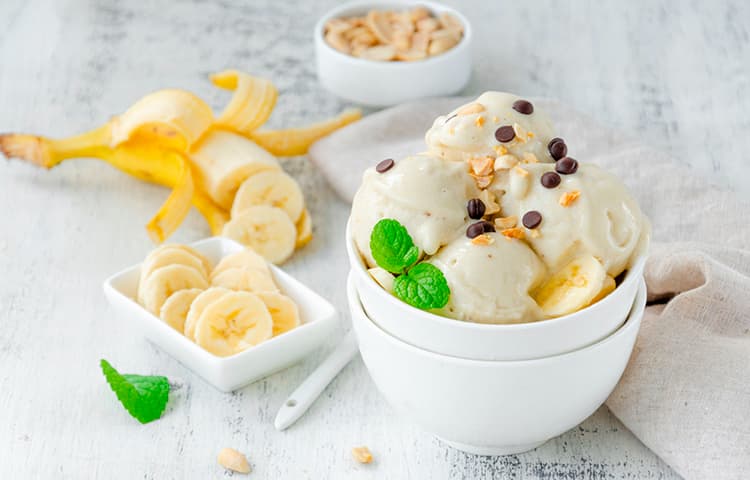 Творожно-фруктовое ПП мороженое со сливками
